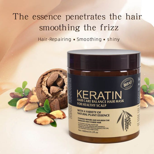 KERATINE HAIR MASK - HAIR STRAIGHTENING CREAM -  500 ML