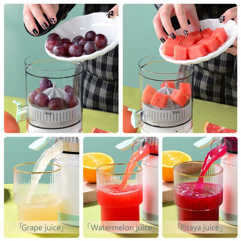 Wireless Electric Juice Squeezer - 500 Ml USB Rechargeable Juicer