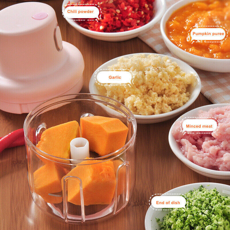 Wireless Electric Food Chopper - Electric Garlic Grinder