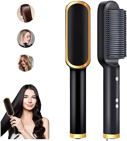 2 in 1 Hair Straightener Comb - Hair Straightening Brush.