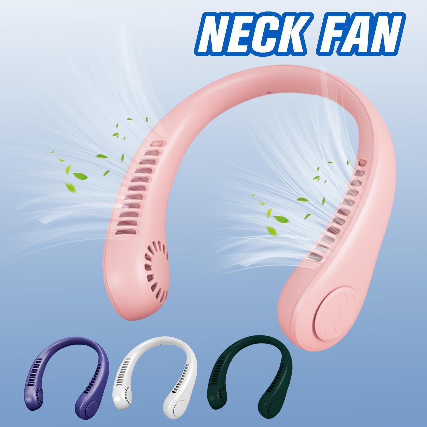 Portable Neck Fan - USB Rechargeable Neck Fan.