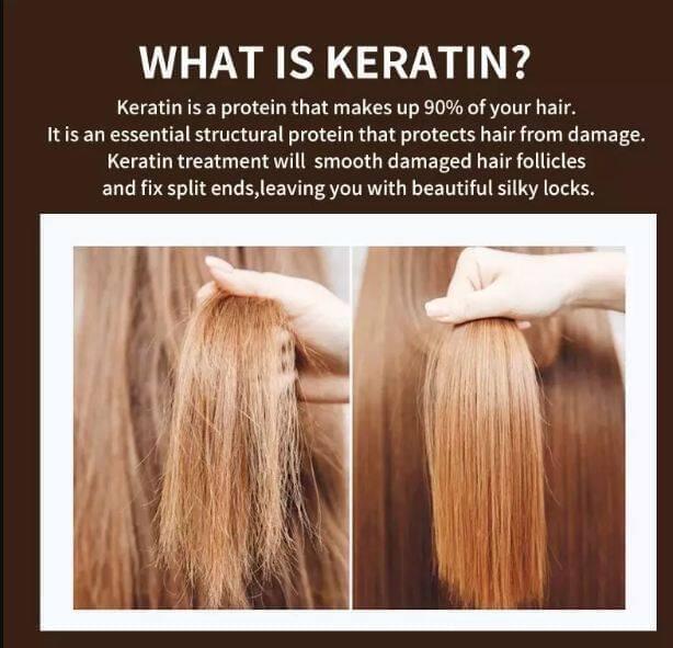 KERATINE HAIR MASK - HAIR STRAIGHTENING CREAM -  500 ML